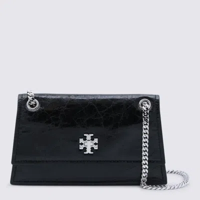 Tory Burch Chain Strap Textured Shoulder Bag In Black