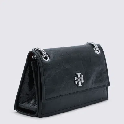 Tory Burch Chain Strap Textured Shoulder Bag In Black