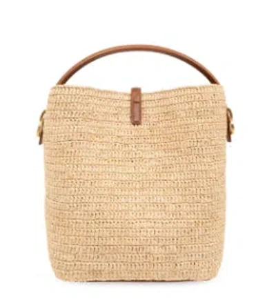 Saint Laurent Bags Natural/brick In Brown