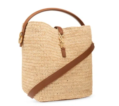 Saint Laurent Bags Natural/brick In Brown