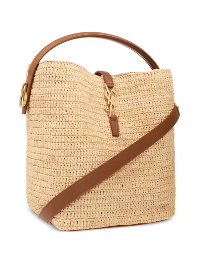 Saint Laurent Bags Natural/brick In Brown