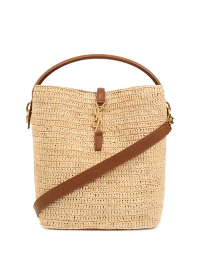 Saint Laurent Bags Natural/brick In Brown