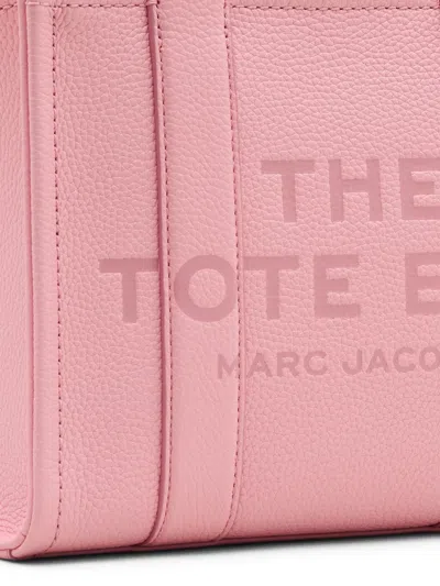 Marc Jacobs The Leather Small Tote Bag Ribbon Pink In Pink