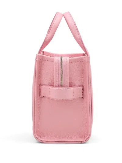Marc Jacobs The Leather Small Tote Bag Ribbon Pink In Pink