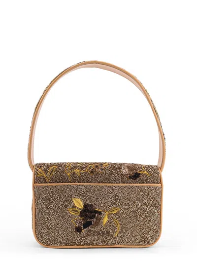 Staud Shoulder Bag With All-over Bead Embroidery