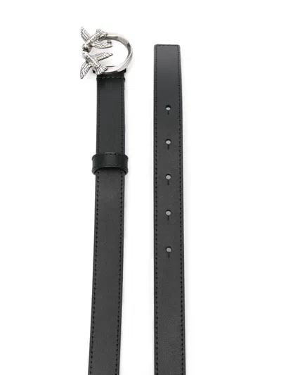 Pinko Genuine Leather Stylish Belt In Black