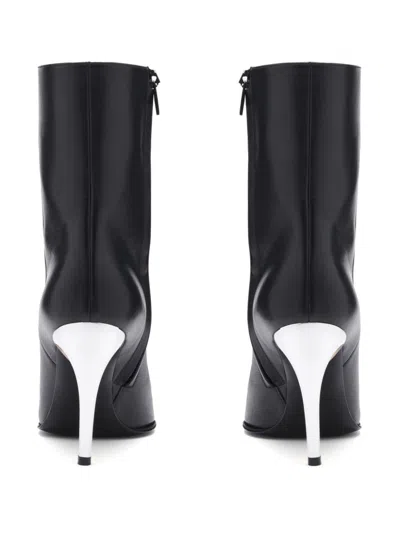 Alexander Mcqueen Boots Black/silver/gold In Black