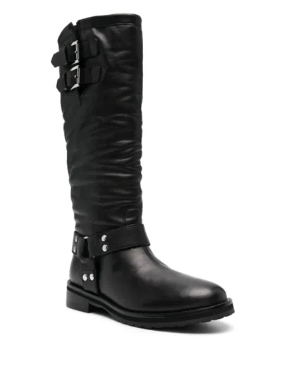 Twinset Boots Blacks And Greys In Black