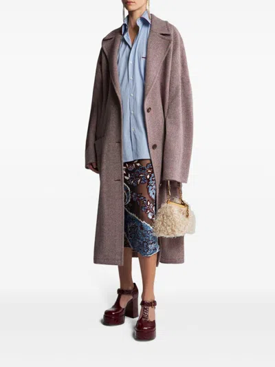 Etro Coats In Brown