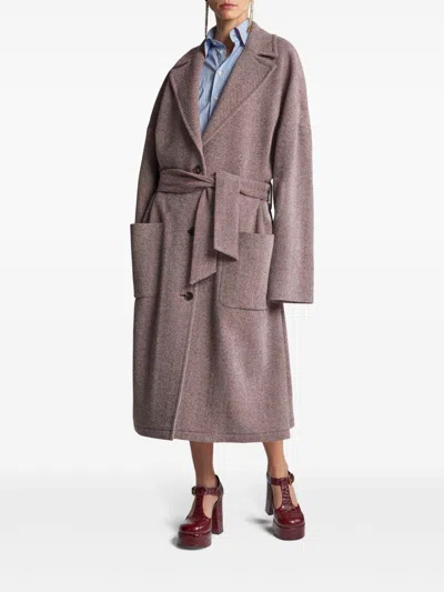 Etro Coats In Brown