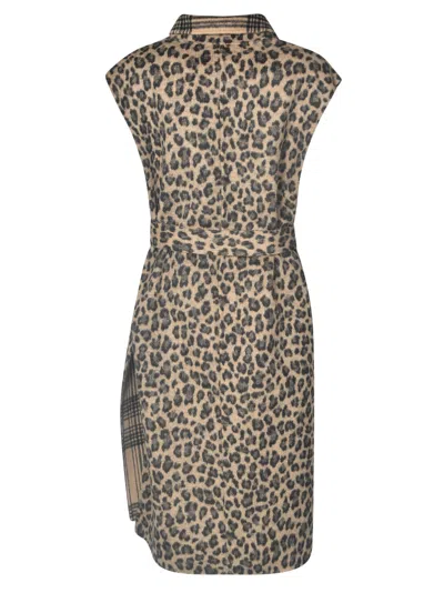 Twinset Coats Brown In Brown