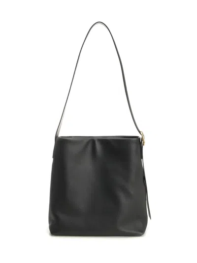 Loewe Draped Tote Bag Crossbody Bags Black In Black