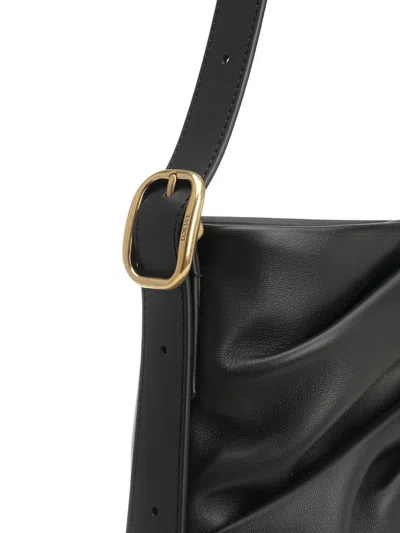 Loewe Draped Tote Bag Crossbody Bags Black In Black