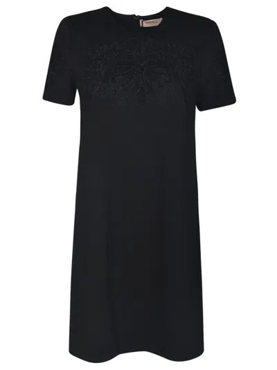 Twinset Dresses Blacks And Greys In Black
