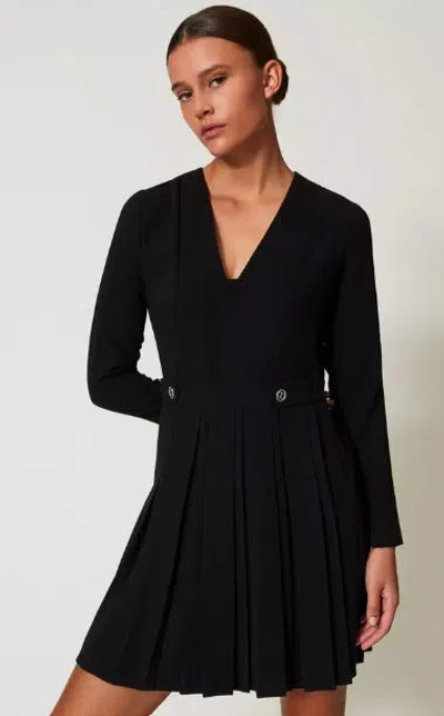 Twinset Dresses Blacks And Greys In Black