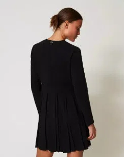 Twinset Dresses Blacks And Greys In Black