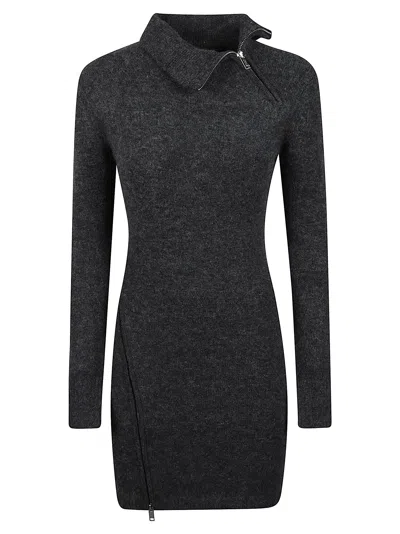 Isabel Marant Luxurious Alpaca Blend Dress In Gray