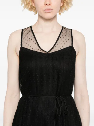 Twinset Dresses Blacks And Greys In Black