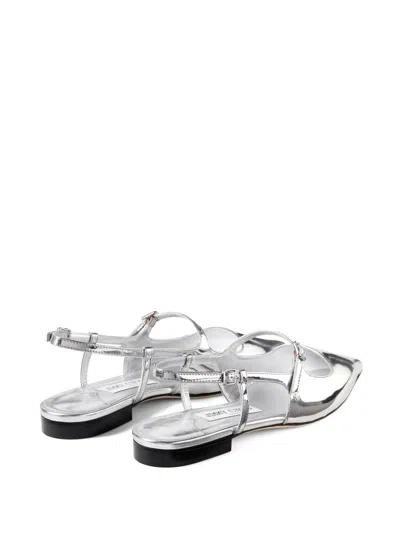 Jimmy Choo Flat Shoes In Silver