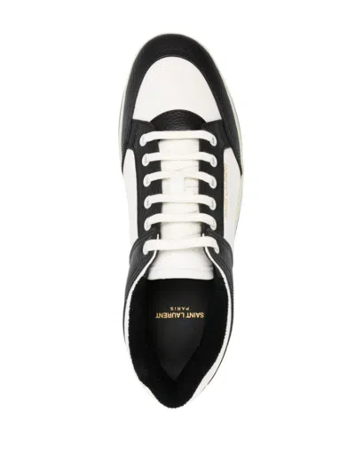Saint Laurent Black Leather Flat Shoes