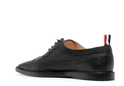 Thom Browne Flat Shoes Blacks And Greys In Black