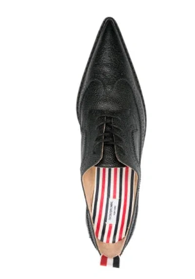 Thom Browne Flat Shoes Blacks And Greys In Black