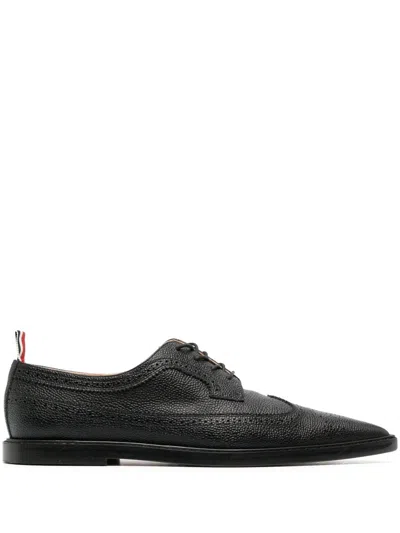 Thom Browne Flat Shoes Blacks And Greys In Black