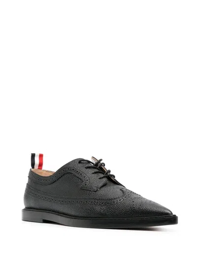 Thom Browne Flat Shoes Blacks And Greys In Black