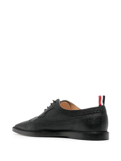Thom Browne Flat Shoes Blacks And Greys In Black
