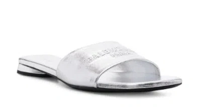 Balenciaga Flat Shoes Light And Natural In Silver