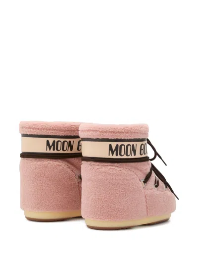 Moon Boot Icon Low Fleece Pink Snow Boot In Pink