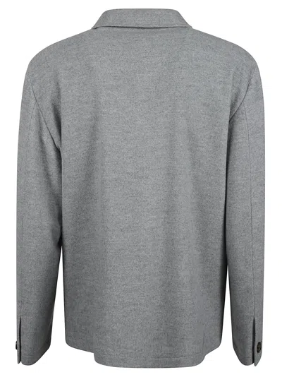 Lardini Cargo Concealed Jacket In Gray