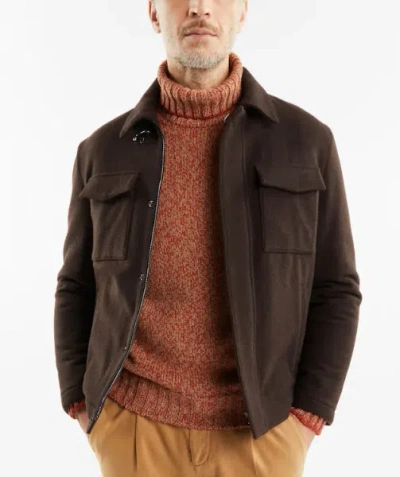 Fay Wool Jacket For Stylish Warmth In Brown