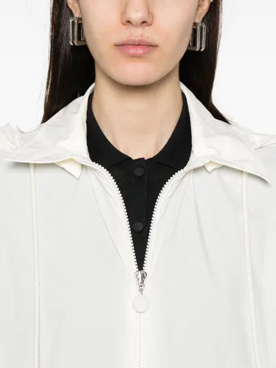 Moncler Overshirt Hooded Detachable Hood In Neutral