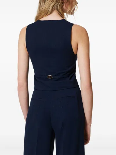 Twinset Jackets Blue And Green In Blue