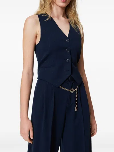 Twinset Jackets Blue And Green In Blue