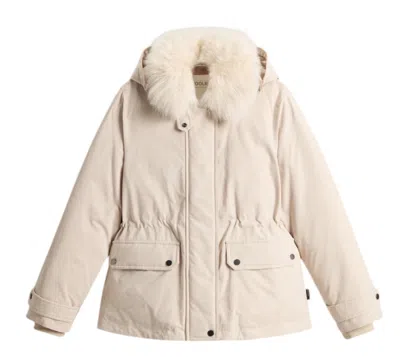 Woolrich Jackets Oxford Tan In White