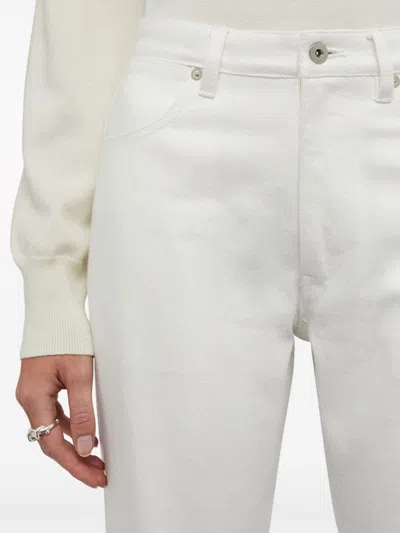 Jil Sander Jeans In White