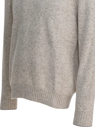 Brunello Cucinelli Men Alpaca Crewneck Sweater In Neutral