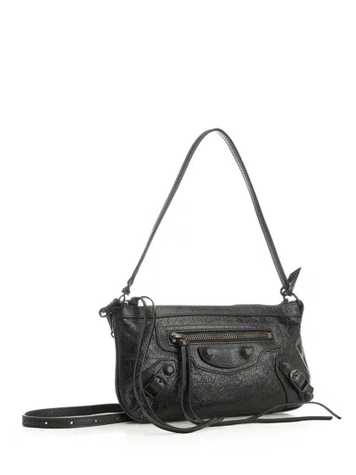 Balenciaga Le City Shoulder Bags Black