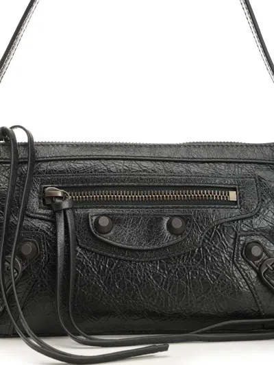 Balenciaga Le City Shoulder Bags Black