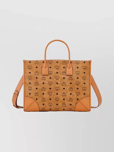 Mcm Munich Large Tote Bag With Shoulder Strap