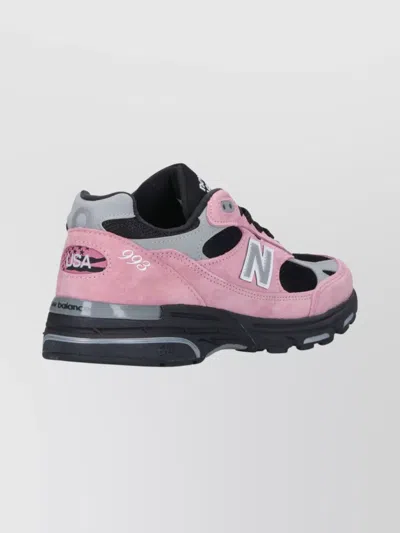 New Balance Contemporary Low Cut Sneakers With Mesh And Suede In Pink