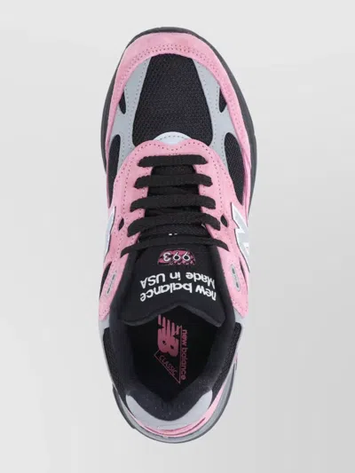 New Balance Contemporary Low Cut Sneakers With Mesh And Suede In Pink