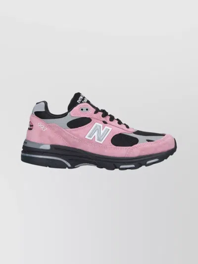 New Balance Contemporary Low Cut Sneakers With Mesh And Suede In Pink