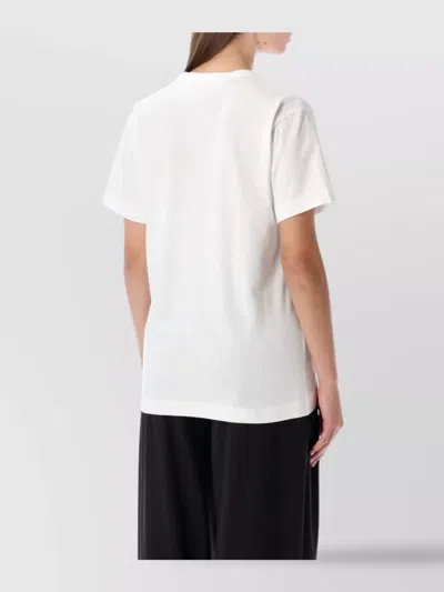 Comme Des Garçons Play Heart Graphic Short Sleeve Top In Multi