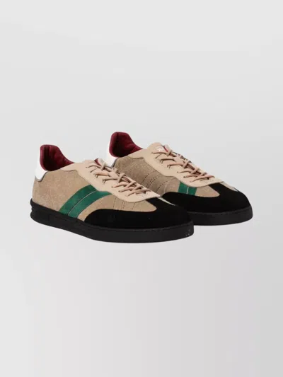 Woolrich Nubuck Low-top Sneaker Contrast Sole In Multi