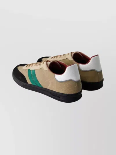 Woolrich Nubuck Low-top Sneaker Contrast Sole In Multi