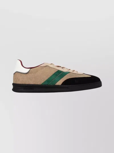 Woolrich Nubuck Low-top Sneaker Contrast Sole In Multi