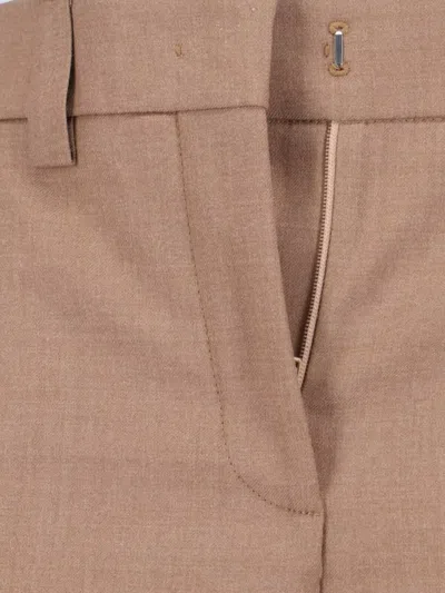 Incotex Wide Leg Trousers Featuring Button Detail In Brown